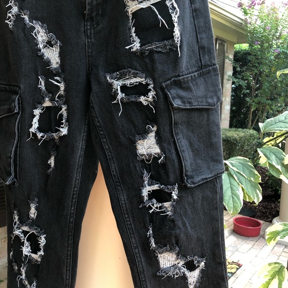 🪨American Bazi Black Denim Jogger - Picture 5 of 11